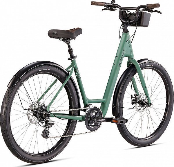 Велосипед SPECIALIZED Roll Sport EQ - Low-Entry 29 (2021) Satin Sage Green-Mint-Black