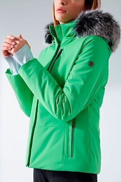 Куртка женская POIVRE BLANC W21-0802-WO/A SR (21/22) с иск.мехом Fizz Green